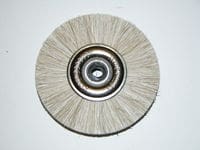 Polibris – Metal Centre Brush with Plastic Insert 47mm Diameter – White Hair