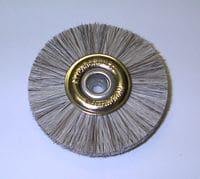 Polibris – Metal Centre Brush 47mm Diameter – Grey White Hair