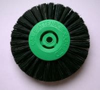 Bibris – 2 Row Converged Lathe Brush 64mm Black Bristle 65mm Diameter