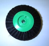 Quatribris – 4 Row Converged Lathe Brush Black Bristle 73mm Diameter